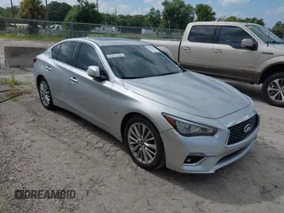 2020 Infiniti Q50 Pure with VIN JN1EV7AP7LM206248, listed as a IAAI auction lot 39653412 with 103,378 mi miles and . Bid and sale history available at carsss.com. Image 1.