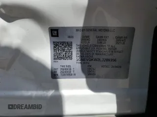 2020 Chevrolet Traverse LT Cloth z VIN 1GNEVGKW2LJ289356, wystawiony jako Copart lot #57358875 z przebiegiem 46 847 mil mil oraz Szkoda całkowita • Salvage title. Historia ofert i sprzedaży dostępna na DreamBid. Obrazek 13.