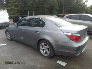 2007 BMW 5 Series 530i with VIN WBANE73577CM52878, listed as a IAAI auction lot 41357661 with 1 mi miles. Bid and sale history available at carsss.com. Image 3.