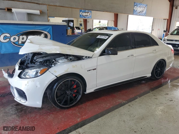 2014 Mercedes-Benz E-Class E 63 AMG S-Model with VIN WDDHF7GBXEA924082, listed as a Copart auction lot 56497264 with 67,542 mi miles and Salvage Title. Bid and sale history available at carsss.com. Image 1.