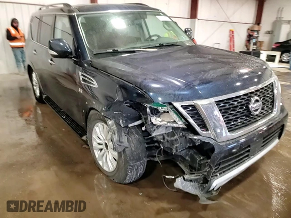 2018 Nissan Armada SV with VIN JN8AY2NC3J9551374, listed as a Copart auction lot 43042155 with 102,472 mi miles and Salvage Title. Bid and sale history available at carsss.com. Image 15.