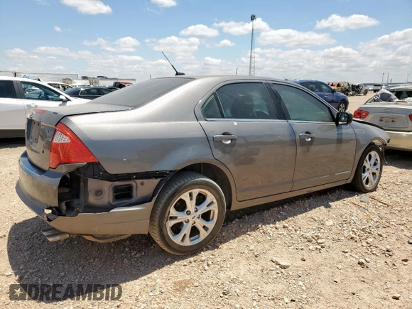 2012 Ford Fusion SE with VIN 3FAHP0HA9CR435931, listed as a Copart auction lot 61633525 with 169,561 mi miles and Salvage title. Bid and sale history available at DreamBid. Image 3.