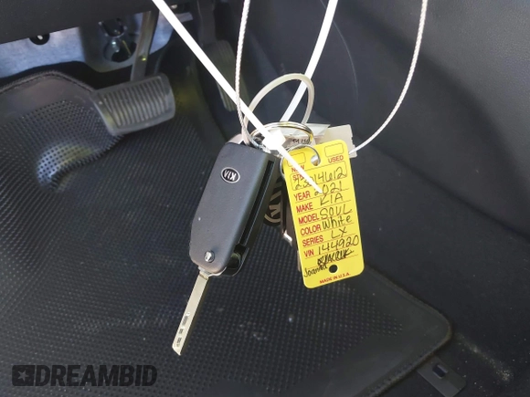 2021 Kia Soul S with VIN KNDJ23AU5M7144920, listed as a IAAI auction lot 41857262 with 28,480 mi miles and . Bid and sale history available at DreamBid. Image 11.