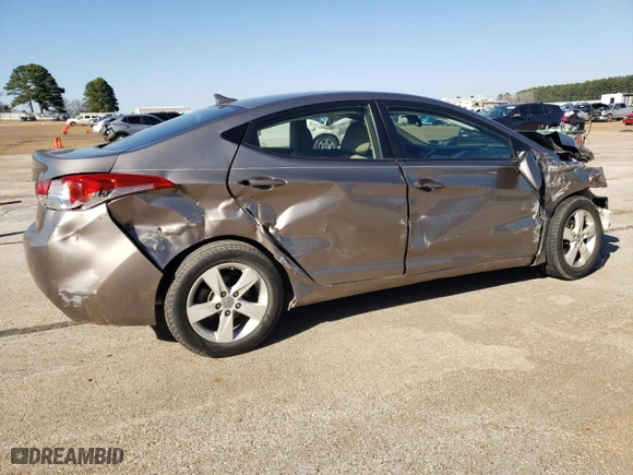 2012 Hyundai Elantra Limited with VIN 5NPDH4AE8CH108918, listed as a Copart auction lot 48794735 with 0 mi miles and Salvage Title. Bid and sale history available at carsss.com. Image 3.