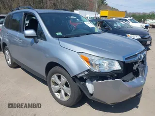 2015 Subaru Forester 2.5i Premium with VIN JF2SJADC2FH458859, listed as a IAAI auction lot 42104667 with 127,038 mi miles. Bid and sale history available at carsss.com. Image 1.