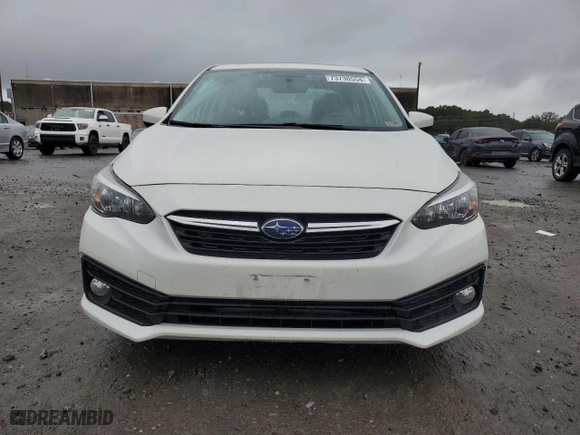 2021 Subaru Impreza Premium with VIN 4S3GKAD63M3603400, listed as a Copart auction lot 73730554 with 22,266 mi miles and Salvage Title. Bid and sale history available at carsss.com. Image 5.