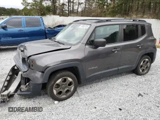 2016 Jeep Renegade Sport with VIN ZACCJAAT6GPD52707, listed as a Copart auction lot 49980735 with 140,575 mi miles and Salvage Title. Bid and sale history available at DreamBid. Image 1.