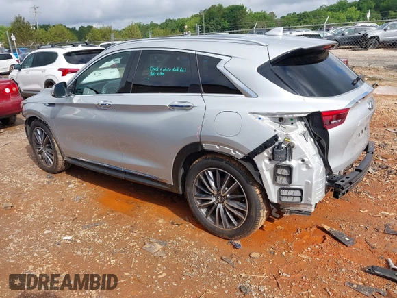 2019 Infiniti QX50 Essential with VIN 3PCAJ5M15KF147078, listed as a IAAI auction lot 42391865 with 66,676 mi miles and . Bid and sale history available at DreamBid. Image 3.
