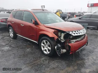 2006 Nissan Murano SL with VIN JN8AZ08W56W532907, listed as a IAAI auction lot 41441102 with 155,320 mi miles. Bid and sale history available at carsss.com. Image 1.