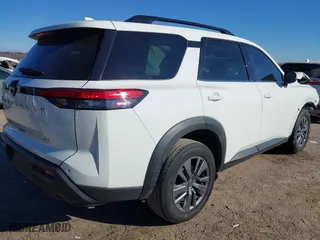 2023 Nissan Pathfinder SV with VIN 5N1DR3BA7PC249611, listed as a IAAI auction lot 41407045 with 35,383 mi miles. Bid and sale history available at carsss.com. Image 4.