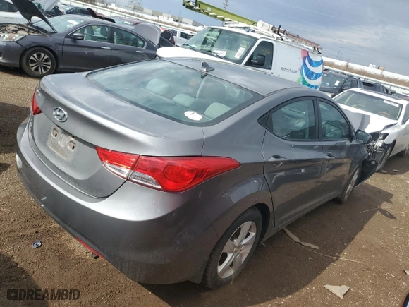 2013 Hyundai Elantra GLS PZEV with VIN 5NPDH4AE3DH443733, listed as a Copart auction lot 50496005 with 135,114 mi miles and Salvage Title. Bid and sale history available at carsss.com. Image 3.