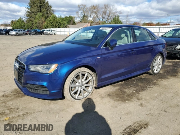 2015 Audi A3 2.0T Prestige with VIN WAUKFGFF2F1027373, listed as a Copart auction lot 79996574 with 69,727 mi miles and Salvage Title. Bid and sale history available at carsss.com. Image 1.