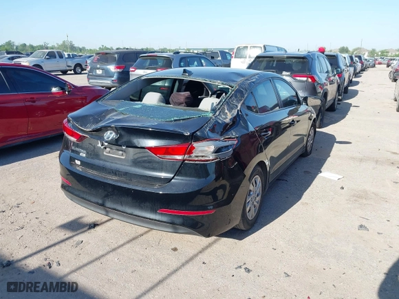 2017 Hyundai Elantra SE with VIN KMHD74LF5HU091867, listed as a IAAI auction lot 41979769 with 112,037 mi miles. Bid and sale history available at carsss.com. Image 4.