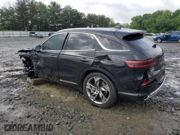2023 Genesis GV70 Advanced with VIN 5NMMCET14PH000281, listed as a Copart auction lot 57876395 with 24,842 mi miles and Salvage title. Bid and sale history available at DreamBid. Image 2.