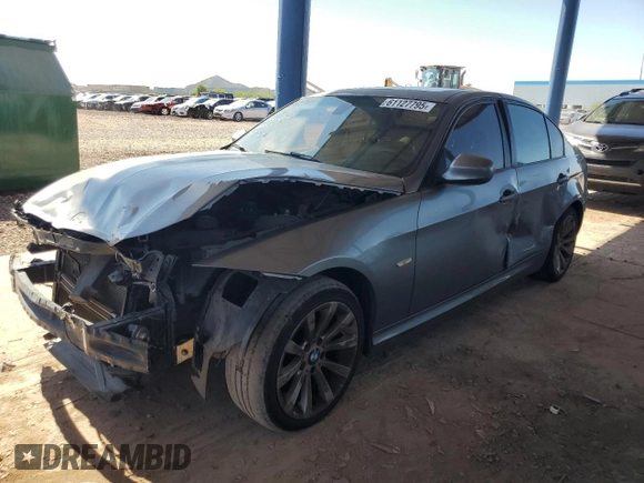 2011 BMW 3 Series 328i with VIN WBAPH5C5XBA448199, listed as a Copart auction lot 61127795 with 158,783 mi miles and Salvage title. Bid and sale history available at DreamBid. Image 1.