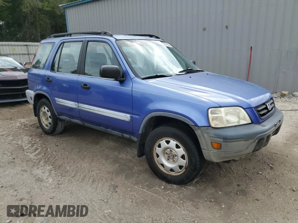 2001 Honda CR-V LX with VIN JHLRD28451C000075, listed as a Copart auction lot 52578535 with 162,179 mi miles and Salvage Title. Bid and sale history available at carsss.com. Image 4.