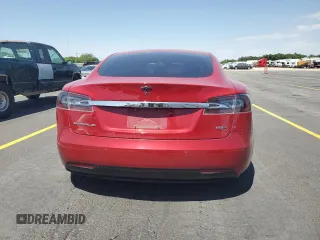 2016 Tesla Model S 90D with VIN 5YJSA1E26GF150180, listed as a Copart auction lot 59776265 with 141,218 mi miles and Salvage title. Bid and sale history available at DreamBid. Image 6.