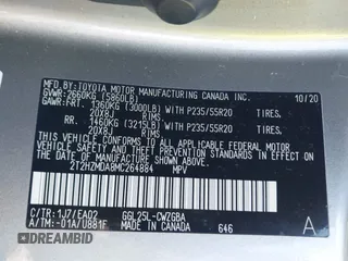 2021 Lexus RX 350 с VIN 2T2HZMDA8MC264884, выставлен на аукционе IAAI как лот 42268649 с пробегом 56 489 миль миль и . История ставок и продаж доступна на DreamBid. Изображение 9.