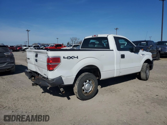 2013 Ford F-150 XL with VIN 1FTMF1EM6DFC81676, listed as a Copart auction lot 44700115 with 105,548 mi miles and Salvage Title. Bid and sale history available at carsss.com. Image 3.