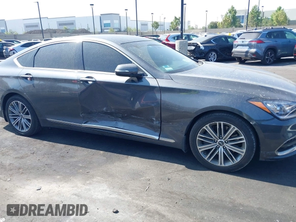 2018 Genesis G80 3.8L with VIN KMHGN4JE8JU257690, listed as a IAAI auction lot 42539996 with 50,619 mi miles and . Bid and sale history available at DreamBid. Image 6.