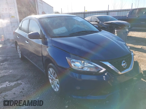 2019 Nissan Sentra SV with VIN 3N1AB7AP3KY446089, listed as a IAAI auction lot 41673033 with 37,187 mi miles and . Bid and sale history available at DreamBid. Image 1.