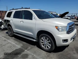 2017 Toyota Sequoia Platinum with VIN 5TDDY5G12HS153056, listed as a Copart auction lot 50099625 with 55,379 mi miles and Salvage Title. Bid and sale history available at carsss.com. Image 4.