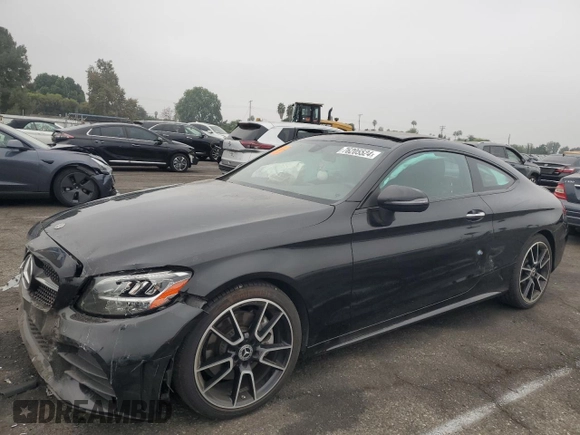 2021 Mercedes-Benz C 300 z VIN W1KWJ8DB3MG089339, wystawiony jako Copart lot #76205524 z przebiegiem 49 064 mil mil oraz Szkoda całkowita • Salvage title. Historia ofert i sprzedaży dostępna na DreamBid. Obrazek 1.