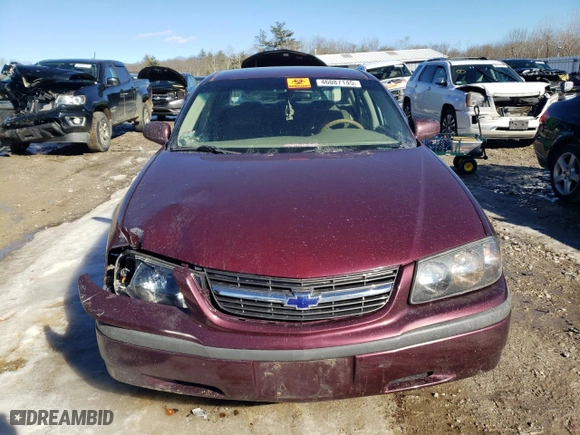 2003 Chevrolet Impala with VIN 2G1WF52E039125565, listed as a Copart auction lot 46087145 with 106,570 mi miles and Non Repairable. Bid and sale history available at carsss.com. Image 5.