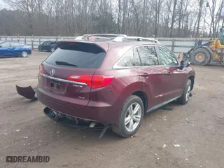 2015 Acura RDX Tech Pkg with VIN 5J8TB4H56FL019496, listed as a IAAI auction lot 41612411 with 166,672 mi miles. Bid and sale history available at carsss.com. Image 4.