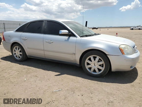 2005 Ford Five Hundred Limited with VIN 1FAHP25135G119502, listed as a Copart auction lot 59969975 with Not provided miles and Salvage title. Bid and sale history available at DreamBid. Image 4.