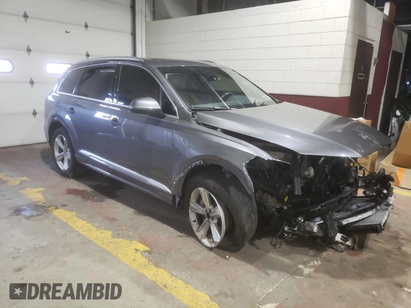2020 Audi Q7 Premium with VIN WA1AJAF79LD007452, listed as a Copart auction lot 49701074 with 0 mi miles. Bid and sale history available at carsss.com. Image 4.
