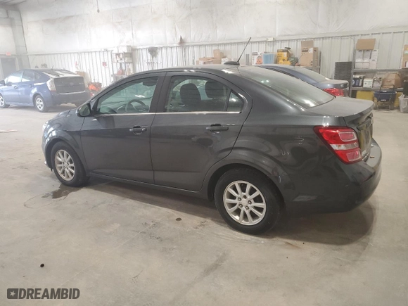 2017 Chevrolet Sonic LT with VIN 1G1JD5SBXH4119160, listed as a Copart auction lot 41571755 with 184,284 mi miles and Clean Title. Bid and sale history available at carsss.com. Image 2.