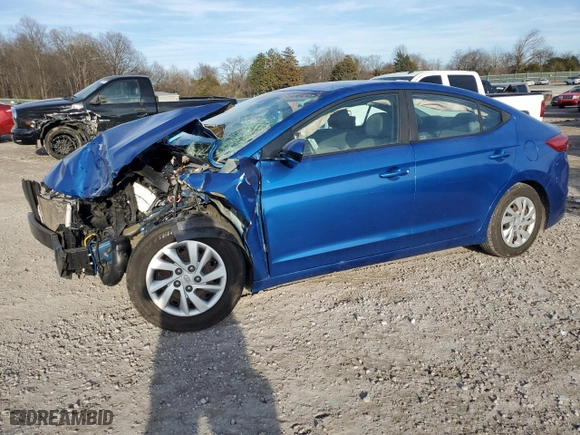 2017 Hyundai Elantra SE with VIN 5NPD74LF0HH196248, listed as a Copart auction lot 45359565 with 0 mi miles and Salvage Title. Bid and sale history available at carsss.com. Image 1.