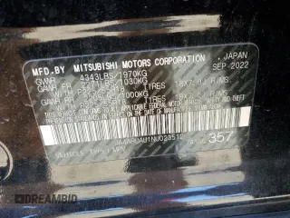2022 Mitsubishi Outlander Sport ES with VIN JA4ARUAU1NU023512, listed as a Copart auction lot 49800705 with 17,949 mi miles and Salvage Title. Bid and sale history available at carsss.com. Image 14.