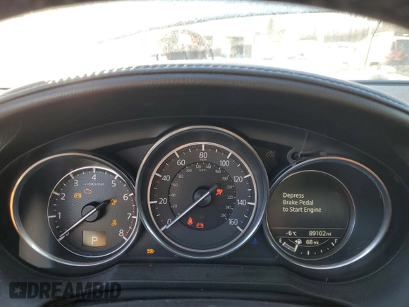 2017 Mazda 6 Grand Touring with VIN JM1GL1W54H1141237, listed as a Copart auction lot 41819735 with 89,102 mi miles and Salvage Title. Bid and sale history available at carsss.com. Image 9.