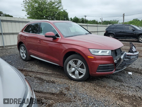 2018 Audi Q5 Premium Plus with VIN WA1BNAFY1J2043744, listed as a Copart auction lot 60854055 with 95,595 mi miles and Clean title. Bid and sale history available at DreamBid. Image 4.