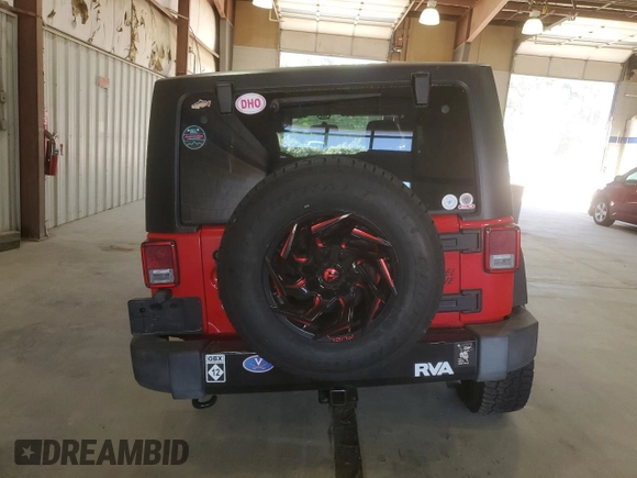 2018 Jeep Wrangler Willys Wheeler W z VIN 1C4AJWAG4JL909083, wystawiony jako Copart lot #57623175 z przebiegiem 82 028 mil mil oraz Szkoda całkowita • Salvage title. Historia ofert i sprzedaży dostępna na DreamBid. Obrazek 6.