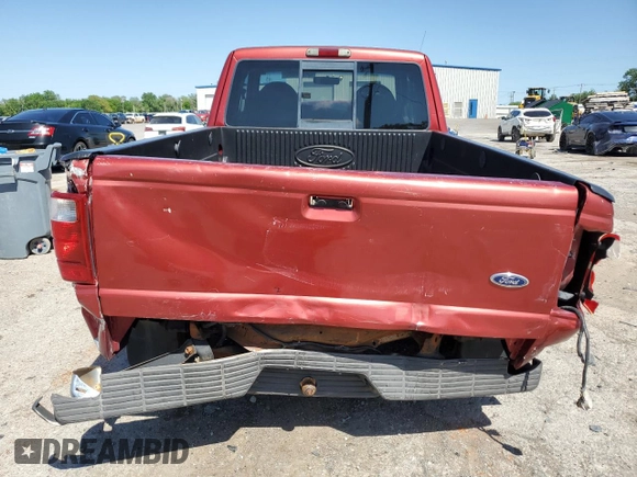 2002 Ford Ranger XLT Appearance with VIN 1FTYR44E32PA07430, listed as a Copart auction lot 54067335 with 209,433 mi miles and Salvage title. Bid and sale history available at DreamBid. Image 6.