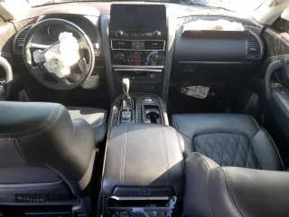 2023 Nissan Armada Platinum with VIN JN8AY2DA2P9403970, listed as a Copart auction lot 80102464 with 36,957 mi miles and Salvage Title. Bid and sale history available at carsss.com. Image 8.