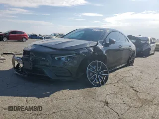 2021 Mercedes-Benz CLA with VIN W1K5J5BBXMN214717, listed as a Copart auction lot 66010264 with 45,742 mi miles and Salvage Title. Bid and sale history available at carsss.com. Image 1.