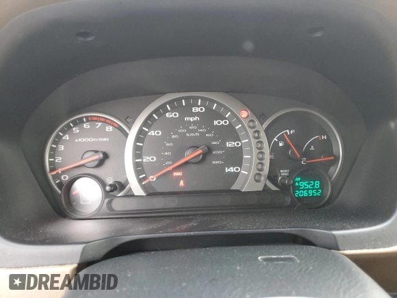2005 Honda Pilot EX with VIN 2HKYF184X5H568118, listed as a Copart auction lot 50090105 with 206,952 mi miles and Salvage Title. Bid and sale history available at carsss.com. Image 9.