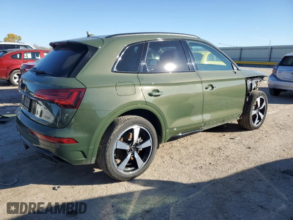 2022 Audi Q5 S line Premium Plus with VIN WA1EABFY3N2131327, listed as a Copart auction lot 79873944 with 47,900 mi miles and Salvage Title. Bid and sale history available at carsss.com. Image 3.