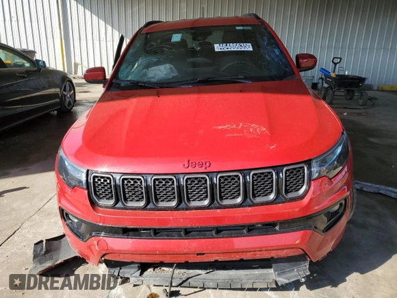 2023 Jeep Compass (RED) Edition with VIN 3C4NJDCNXPT527588, listed as a Copart auction lot 46486635 with 49,794 mi miles and Non Repairable. Bid and sale history available at carsss.com. Image 5.