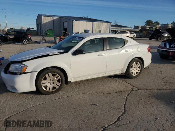 2014 Dodge Avenger SE with VIN 1C3CDZAB0EN130039, listed as a Copart auction lot 84056494 with 153,554 mi miles and Salvage Title. Bid and sale history available at carsss.com. Image 1.