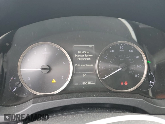 2020 Lexus IS 300 with VIN JTHDA1D24L5102066, listed as a Copart auction lot 60541715 with 80,090 mi miles and Salvage title. Bid and sale history available at DreamBid. Image 9.