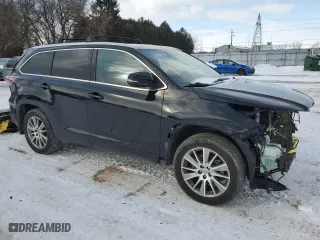 2015 Toyota Highlander XLE with VIN 5TDJKRFH9FS187342, listed as a Copart auction lot 41741355 with 121,448 mi miles and Salvage Title. Bid and sale history available at carsss.com. Image 4.