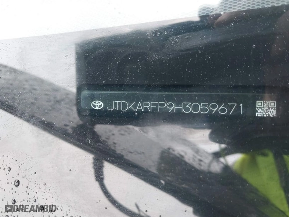 2017 Toyota Prius Prime Plus with VIN JTDKARFP9H3059671, listed as a IAAI auction lot 41813134 with 187,695 mi miles. Bid and sale history available at carsss.com. Image 9.