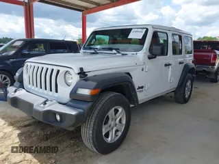 2021 Jeep Wrangler Unlimited Sport z VIN 1C4HJXDG7MW805657, wystawiony jako IAAI lot #42481446 z przebiegiem 24 299 mil mil oraz . Historia ofert i sprzedaży dostępna na DreamBid. Obrazek 17.