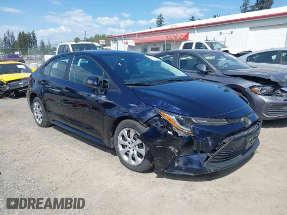2023 Toyota Corolla LE with VIN 5YFB4MDE2PP052532, listed as a IAAI auction lot 42169698 with 32,622 mi miles. Bid and sale history available at carsss.com. Image 1.