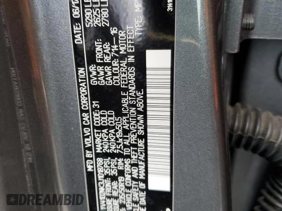 2018 Volvo V90 z VIN YV4102NK3J1018768, wystawiony jako Copart lot #84166884 z przebiegiem 86 811 mil mil oraz Szkoda całkowita • Salvage title. Historia ofert i sprzedaży dostępna na DreamBid. Obrazek 12.